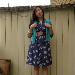 Anthropologie Porridge Two Wheeler dress